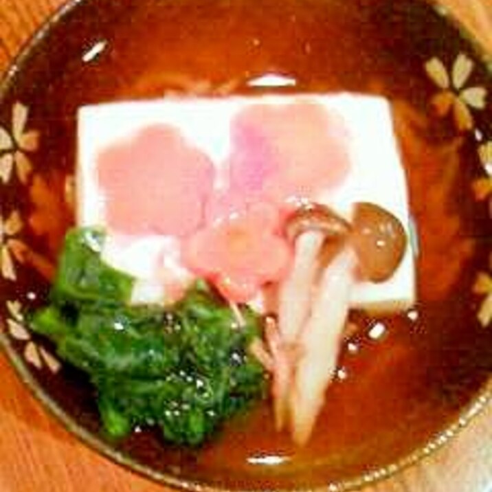 桜花～お豆腐の銀餡がけ～